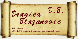 Dragica Blažanović vizit kartica
